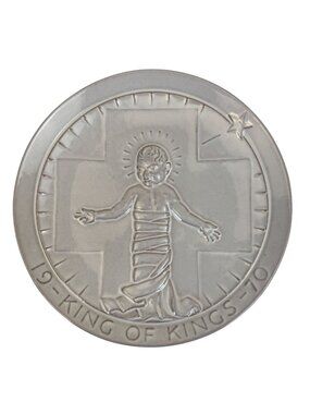 Vintage 1970 Frankoma King Of Kings Jesus Christmas Collector Plate John Frank